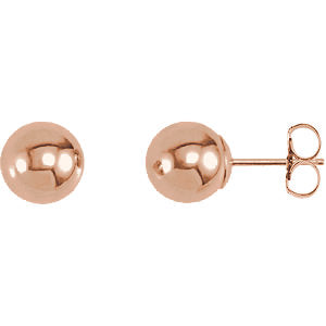 Parrys Jewellers 9ct Rose Gold 3mm Ball Stud Earrings