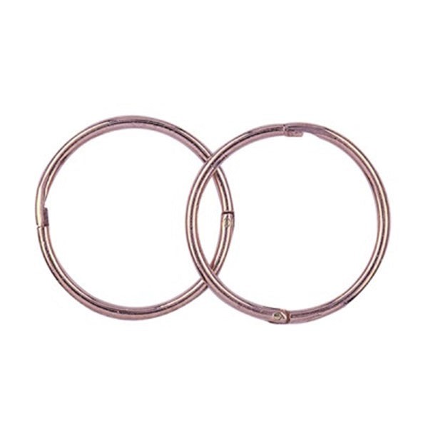 Parrys Jewellers 9ct Rose Gold 14mm I.D. Large Plain Sleepers