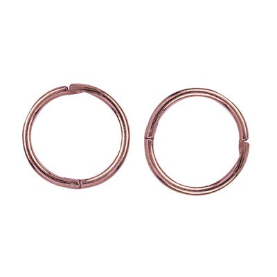 Parrys Jewellers 9ct Rose Gold Small Plain Sleepers