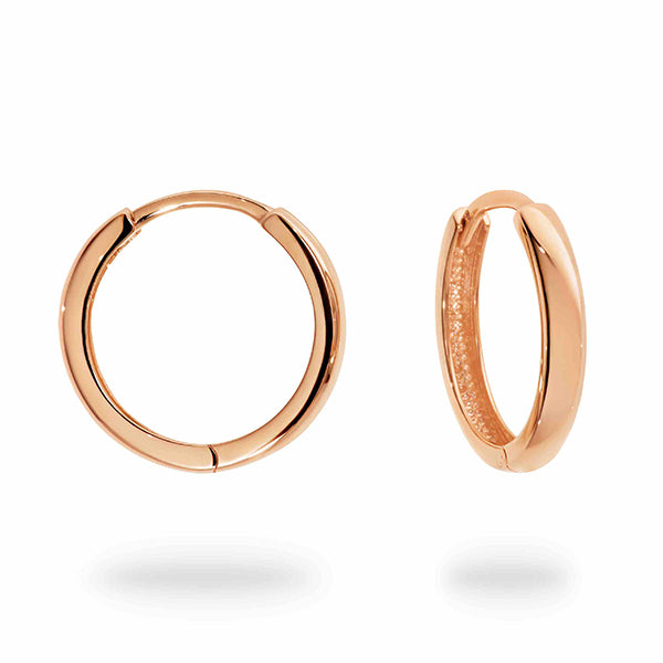 Parrys Jewellers 9ct Rose Gold 17mm Huggies