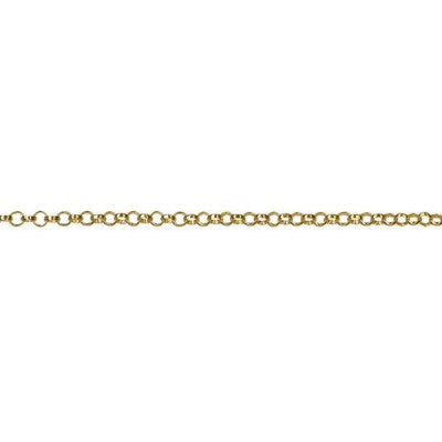 9ct White Gold Round Belcher Chain 45cm