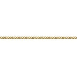 9ct Yellow Gold Round Curb Chain 60cm
