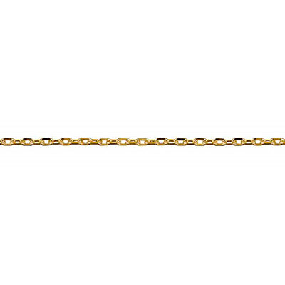 9ct Rose Gold Diamond Cut Cable 45Cm Chain