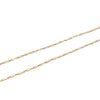 Parrys Jewellers 14ct Yellow Gold And Rhodium Fancy Link 45cm