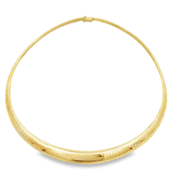 18ct Yellow Gold Graduated Omega 42cm Chain
