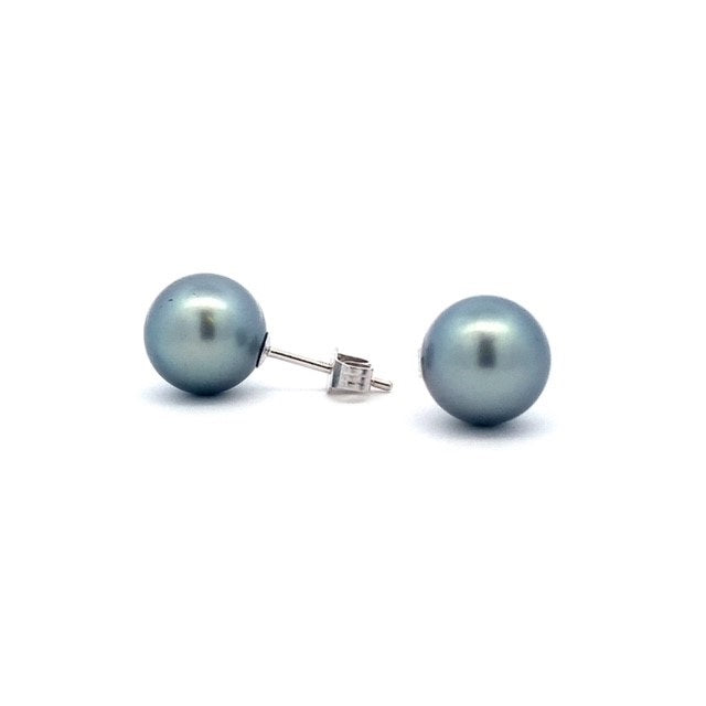 Parrys Jewellers 18ct White Gold 9mm South Sea Pearl Stud Earrings