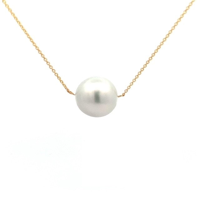 Parrys Jewellers 9ct Yellow Gold 14.4mm South Sea Pearl on a Yellow Gold Chain