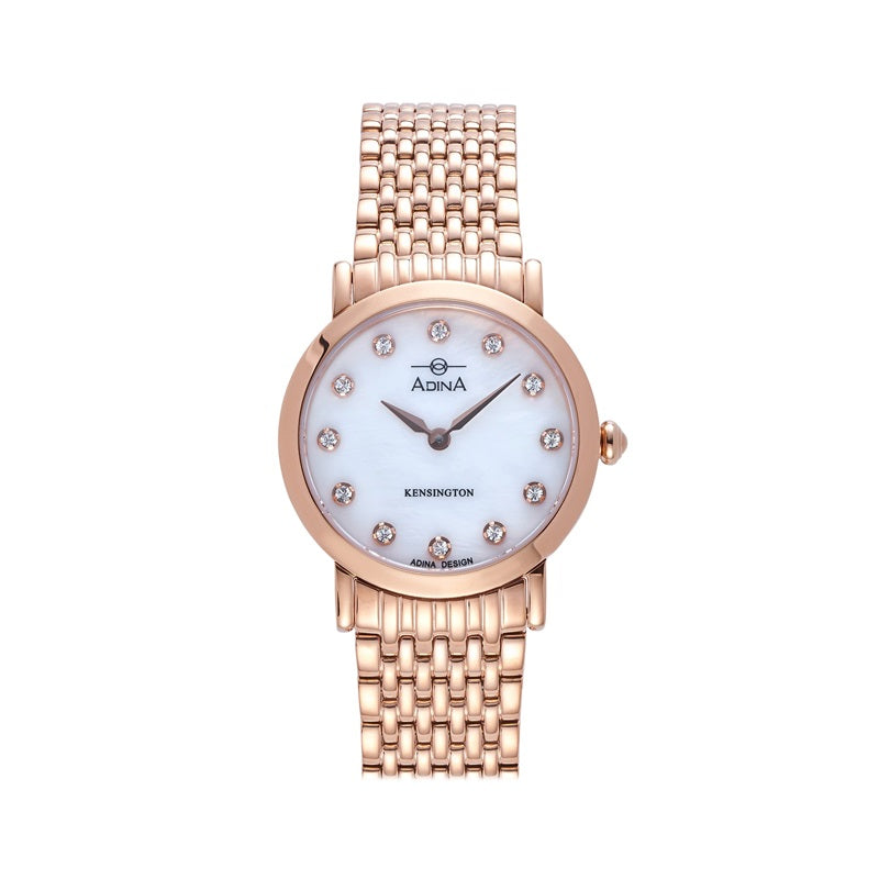 Adina Ladies Kensington Dress Watch Rose Plate MOP Dial - CT132 R0XB