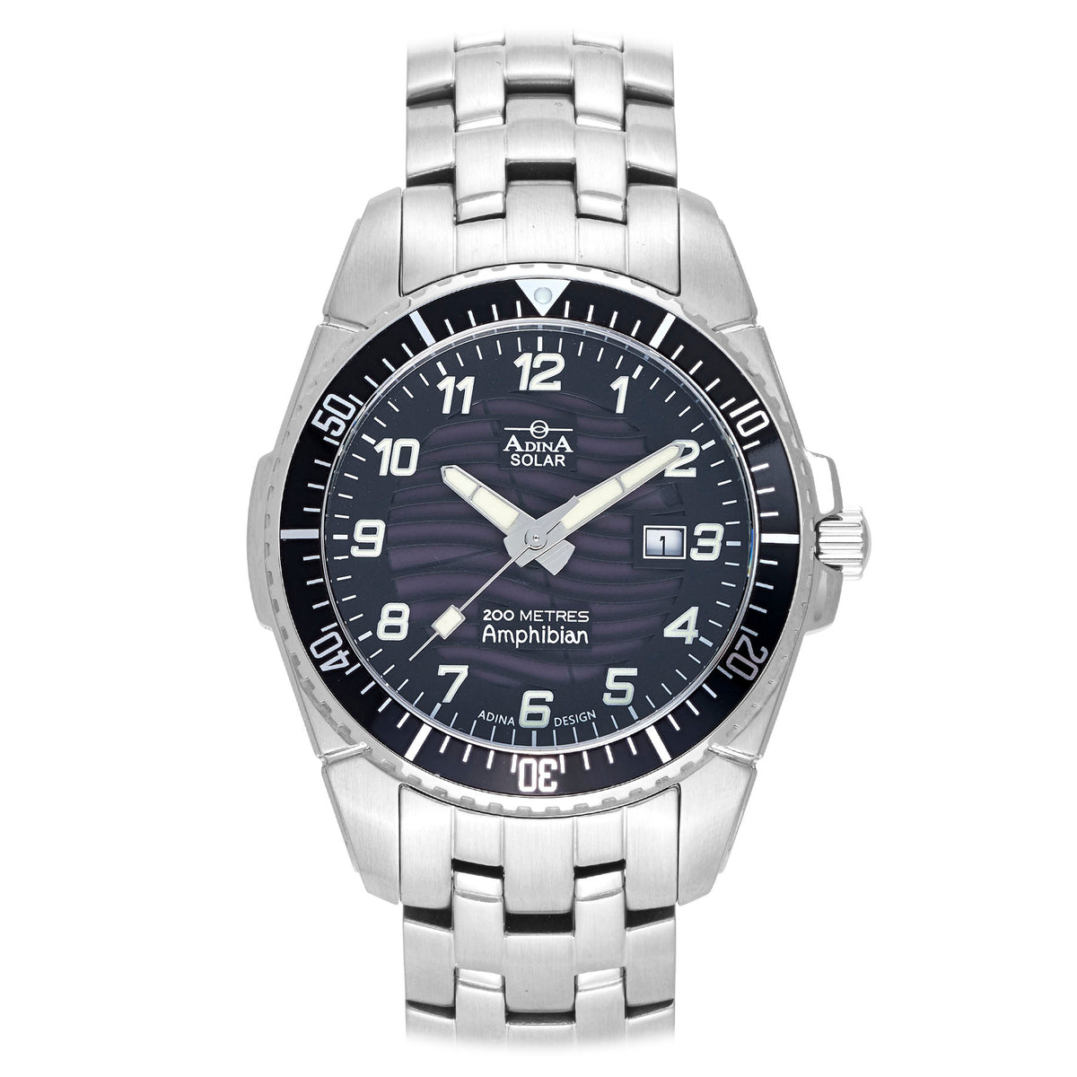Adina Solar Amphibian Dive Watch NK142-SS2FB