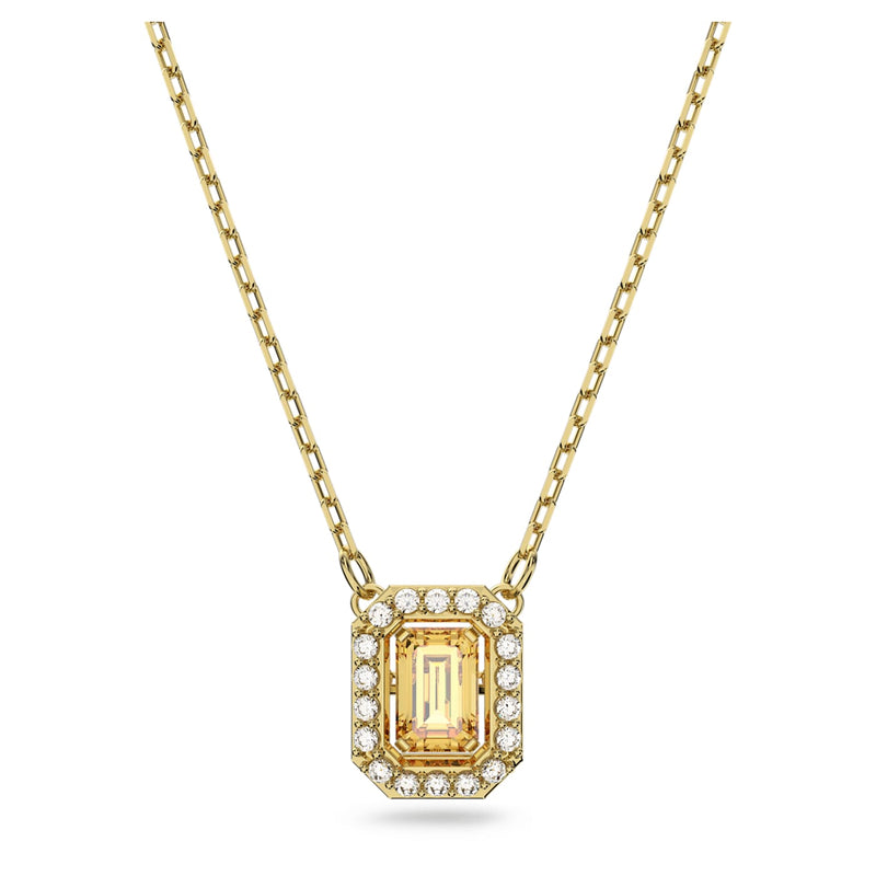 Swarovski Millenia necklace - Octagon cut Swarovski Zirconia, Yellow, Gold tone plated 5598421