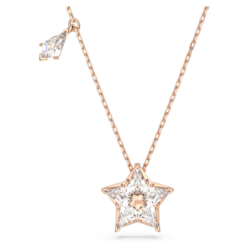 Swarovski Stella Pendant Kite Cut, Star, White, Rose Gold-Tone Plated 5645463