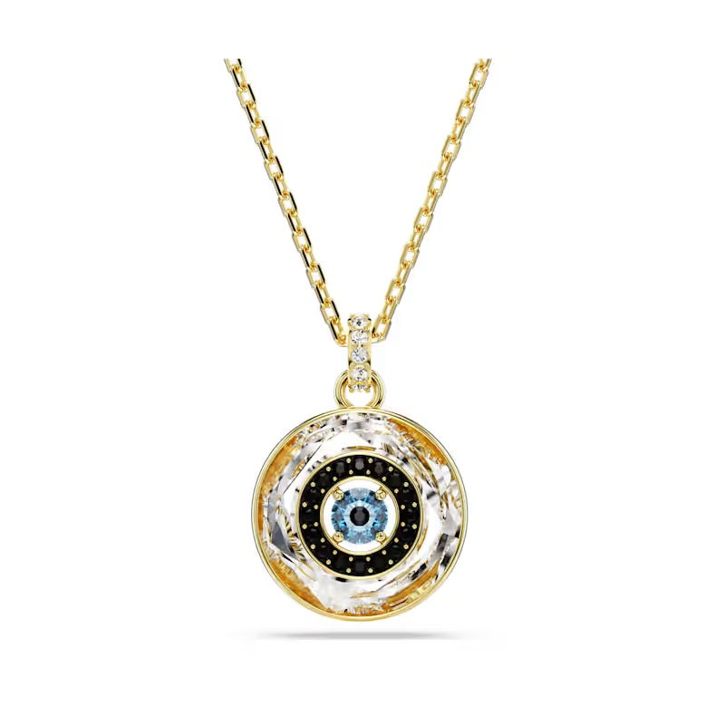 Swarovski Symbolica Pendant Evil eye, Small, Multicoloured, Gold-tone plated 5692169