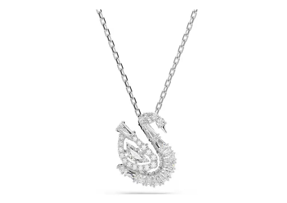 Swarovski Swan pendant Mixed cuts, Swan, White 5732412
