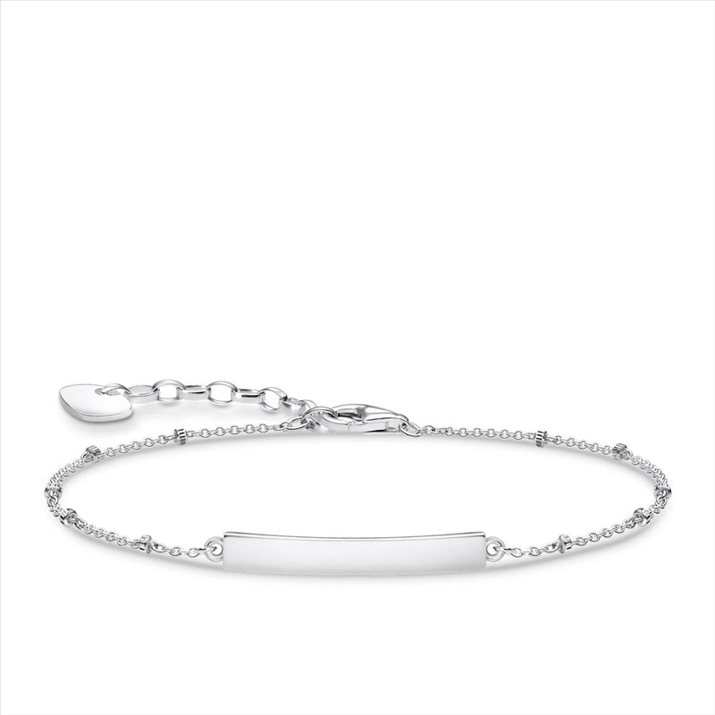 Thomas Sabo Engravable Bridge Beaded Bracelet 16-19cm