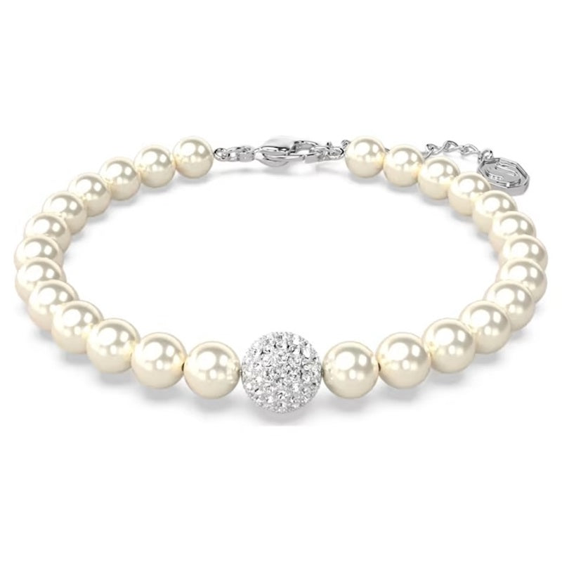 Swarovski Remix Collection strand White, Rhodium plated 5669529