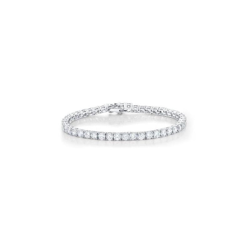 Parrys Jewellers Sterling Silver Tennis Bracelet 23cm