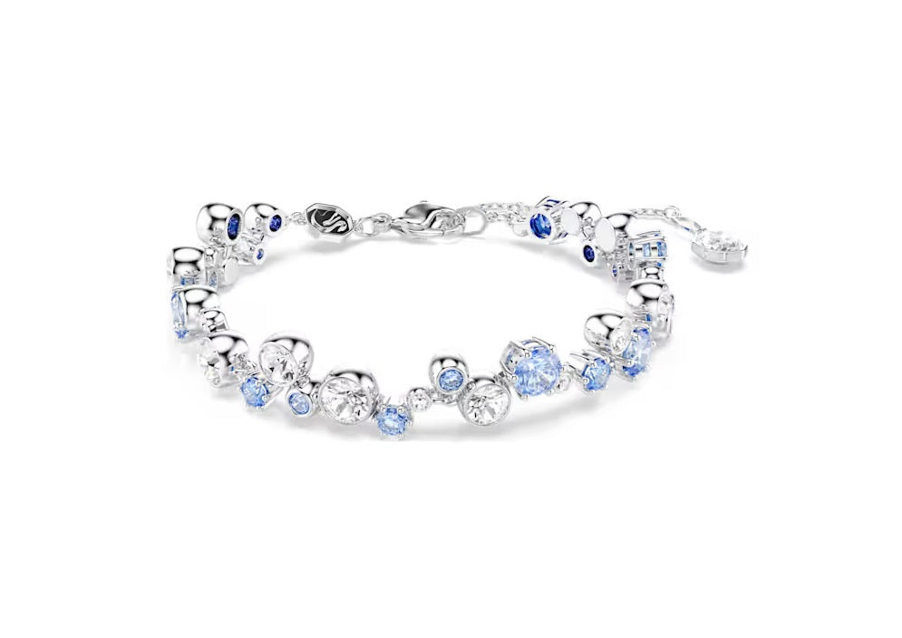Swarovski Constella bracelet Mixed cuts, Blue, Rhodium plated 5722479