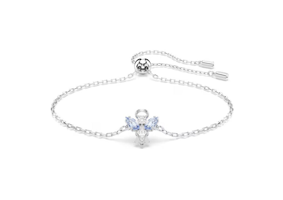 Swarovski Magic bracelet Angel, Blue, Rhodium plated 5734263