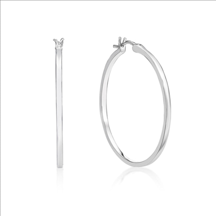 Parrys Jewellers Sterling Silver Hoop 2 X 43Mm