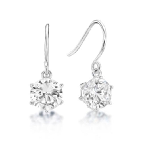 Parrys Jewellers Sterling Silver Cz Shepards Hook