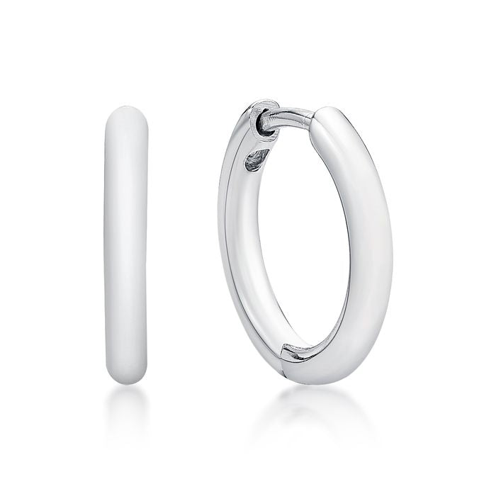 Parrys Jewellers Sterling Silver Huggie Earrings