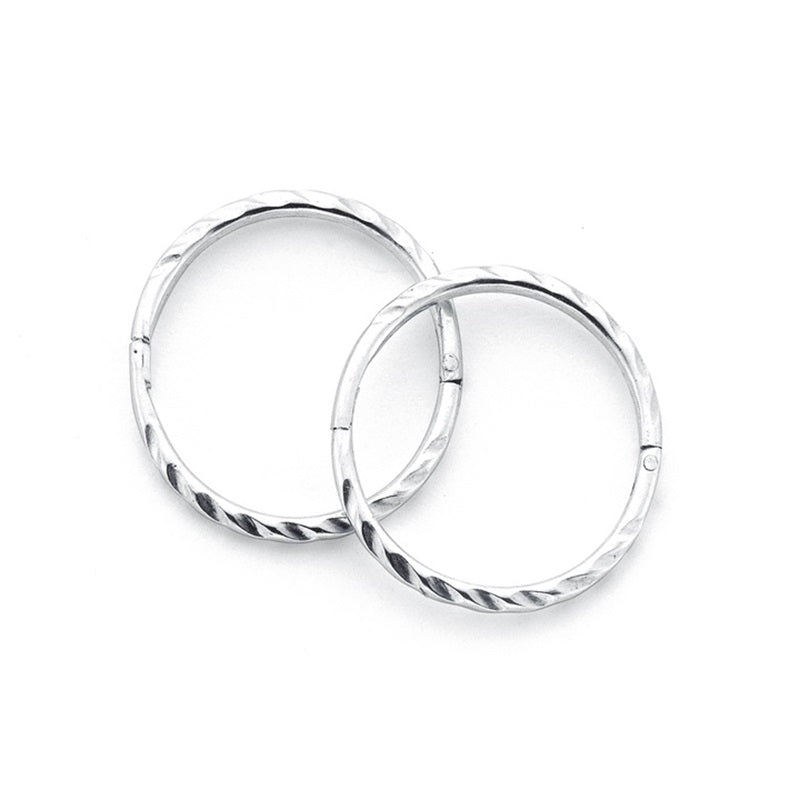 Parrys Jewellers Sterling Silver 8mmTwist Sleepers