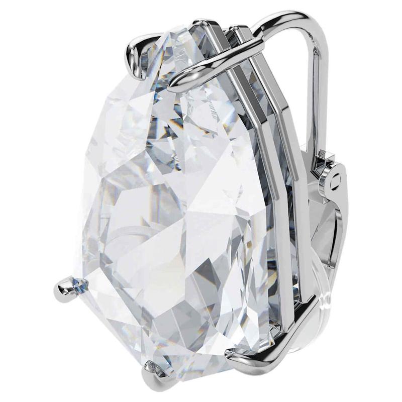 Swarovski Mesmera clip earring - Single, Trilliant cut crystal, White, Rhodium 5600758