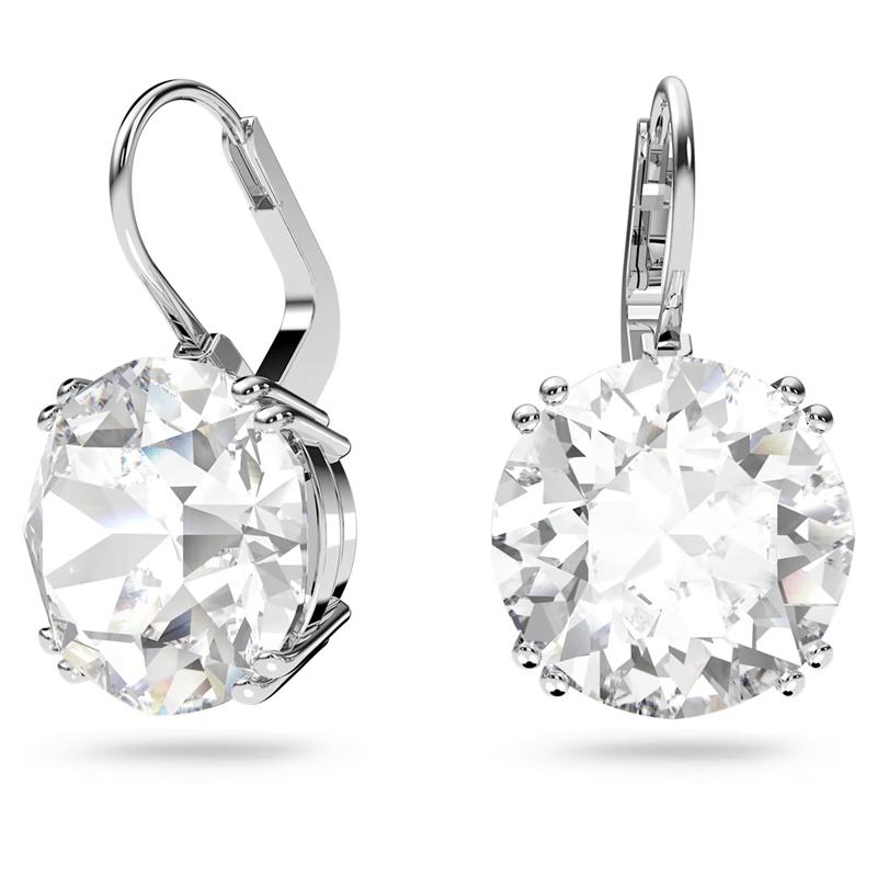 9ct White Gold Aquamarine  Diamond Drop Earrings  Chiltons Antiques