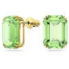 Swarovski Millenia Stud Earrings Octagon Cut, Green, Gold-Tone Plated 5638489