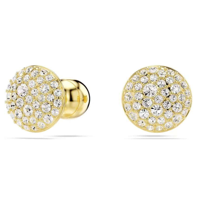 Swarovski Sublima stud earrings White, Gold-tone plated 5683444