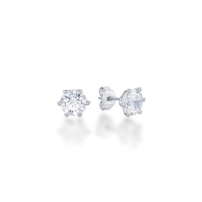 6 Claw CZ 3mm round Stud