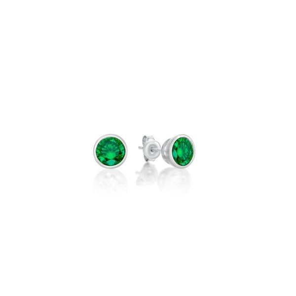 Parrys Jewellers May Birthstone Bezel Studs