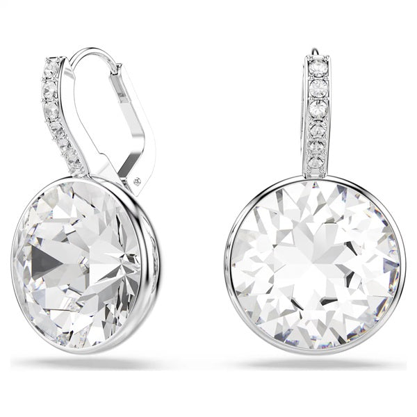 Swarovski Millenia drop earrings Round cut, White, Rhodium plated 5731149