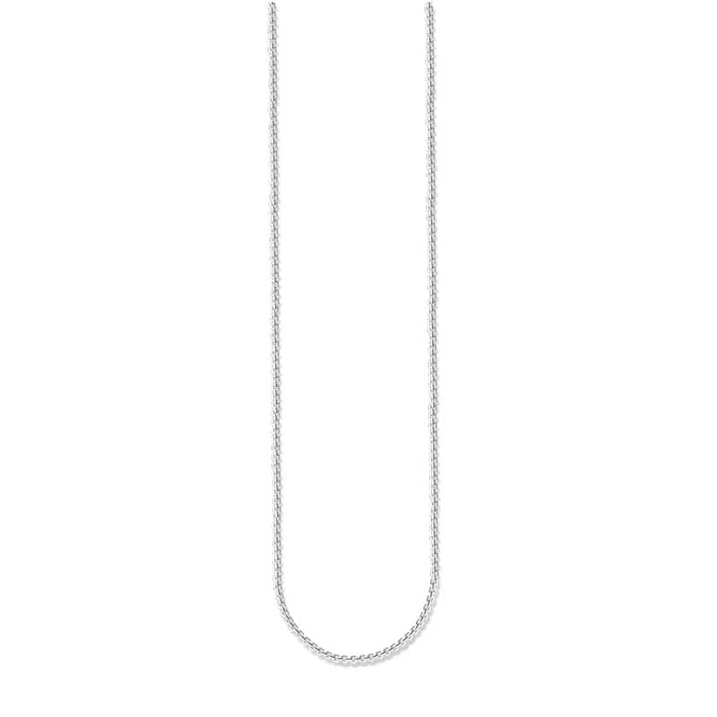 Thomas Sabo Sterling Silver Fine Box Link Necklace 38/40/42cm