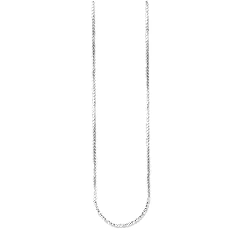 Thomas Sabo Sterling Silver Fine Box Link Necklace 45-50cm