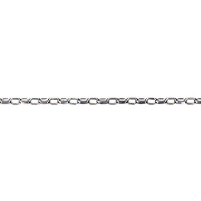 Parrys Jewellers Sterling Silver Oval Belcher Diamond Cut Chain 60cm