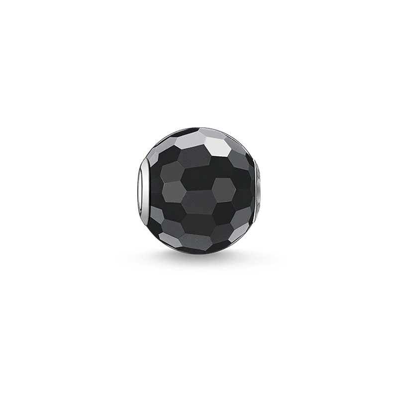 Thomas Sabo Faceted Obsidian Karma Bead TK0003