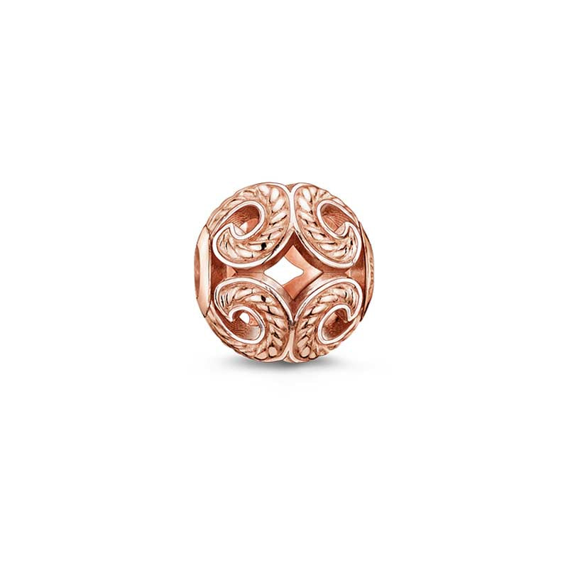 Thomas Sabo Rose Gold Plated Wave Karma Bead TK0009