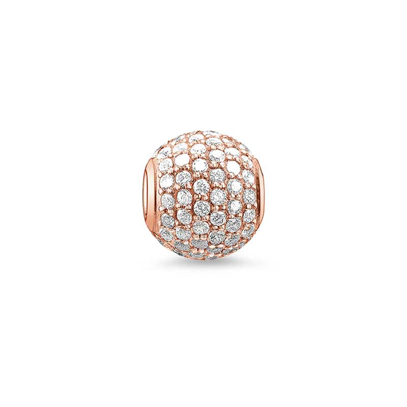 Thomas Sabo Rose Gold Plated CZ Karma Bead TK0053