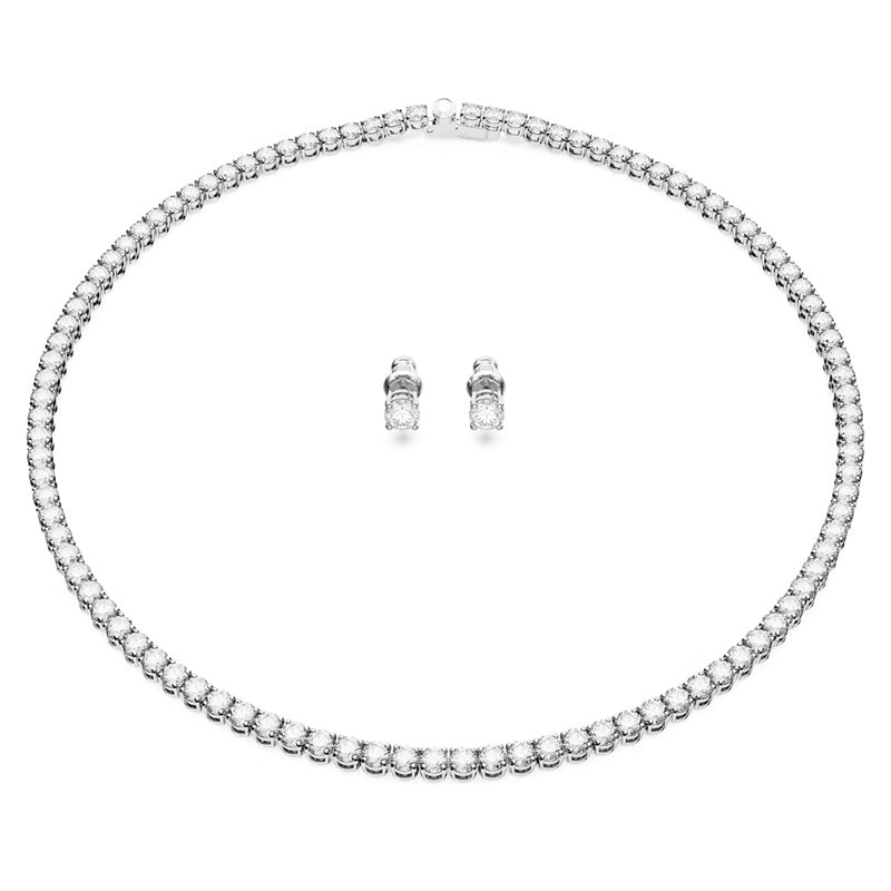 Swarovski Re Matrix:Tennis Necklace White - Rhodium 5647730