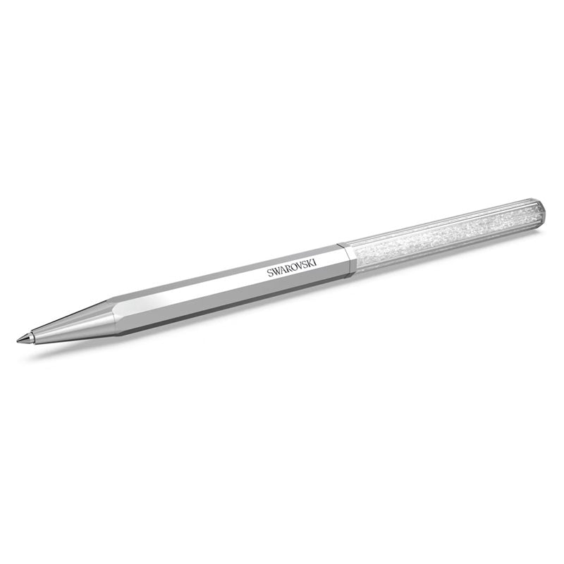 Swarovski Crystalline ballpoint pen Octagon shape, Silver Tone, Chrome plated 5654062