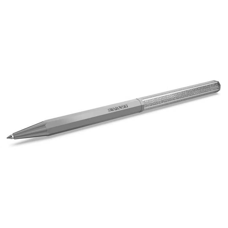 Swarovski Crystalline ballpoint pen Octagon shape, Grey, Graphite plated 5654064