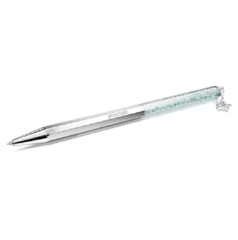 Swarovski Crystalline ballpoint pen Star, Blue, Chrome plated 5669929
