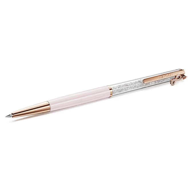 Swarovski Crystalline Silk ballpoint pen Infinity, Pink lacquered, rose gold-tone plated 5728731