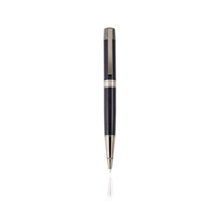 Cudworth Ballpoint Pen, Noir Metallica: Black Lacquer & Gun Metal